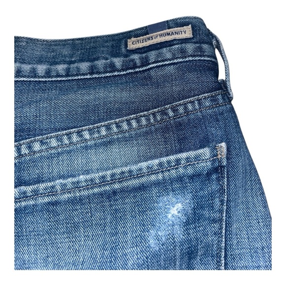 Citizens Of Humanity Daria Blue Distressed Mini Skirt - Picture 8 of 16